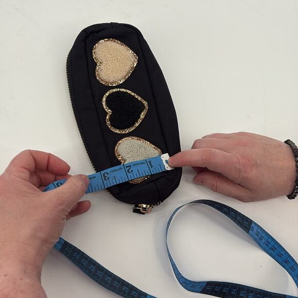 Stoney Clover Small Black Heart Zipper Pouch - Picture 10 of 10